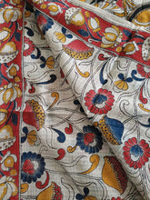 Load image into Gallery viewer, Pure Kota Cotton with hand painted kalamkari Saree