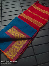 Load image into Gallery viewer, Pure Cotton Saree with weaved borders