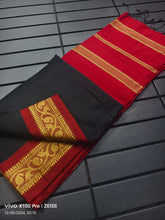 Load image into Gallery viewer, Pure Cotton Saree with weaved borders