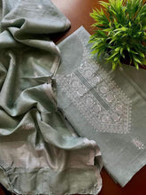 Load image into Gallery viewer, Unstitched Linen Cotton Suit