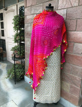 Load image into Gallery viewer, Pure Ojariya/Chinon Dupatta with Firki Gota Work