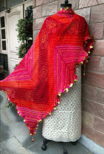 Load image into Gallery viewer, Pure Ojariya/Chinon Dupatta with Firki Gota Work