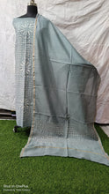 Load image into Gallery viewer, Unstitched Applique Work Chanderi Silk Cotton Suits