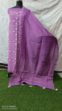 Load image into Gallery viewer, Unstitched Applique Work Chanderi Silk Cotton Suits