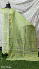 Load image into Gallery viewer, Unstitched Applique Work Chanderi Silk Cotton Suits