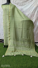 Load image into Gallery viewer, Unstitched Applique Work Chanderi Silk Cotton Suits
