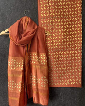 Load image into Gallery viewer, Unstitched Applique Work Chanderi Silk Cotton Suits