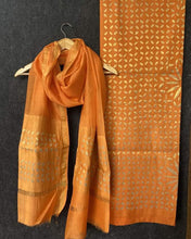 Load image into Gallery viewer, Unstitched Applique Work Chanderi Silk Cotton Suits