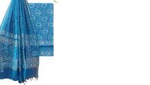 Load image into Gallery viewer, Hand Block Printed Cotton Suits with Pure Cotton Kota Doria Dupatta
