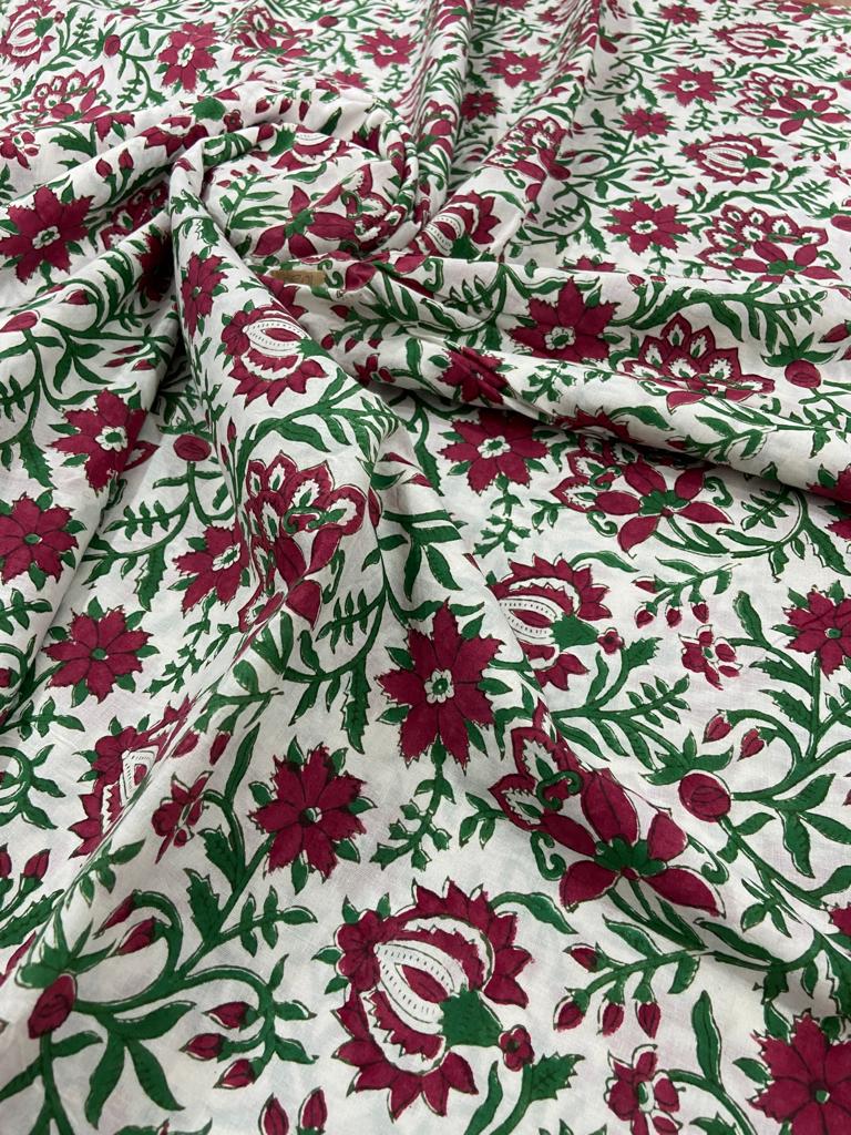 Hand Block Print Cotton Fabric