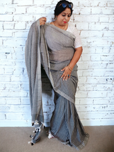 Load image into Gallery viewer, Pure Soft Cotton Striped Saree
