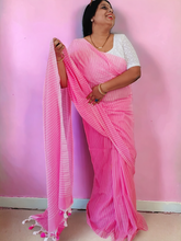 Load image into Gallery viewer, Pure Soft Cotton Striped Saree
