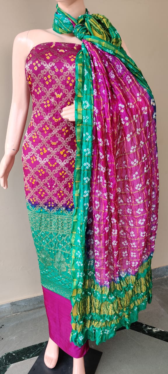 Banarasi Bandhej Ghatchola Suits