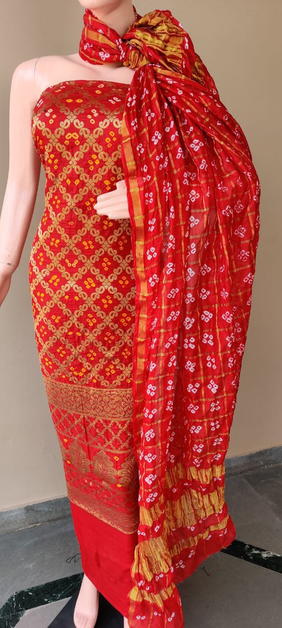 Banarasi Bandhej Ghatchola Suits