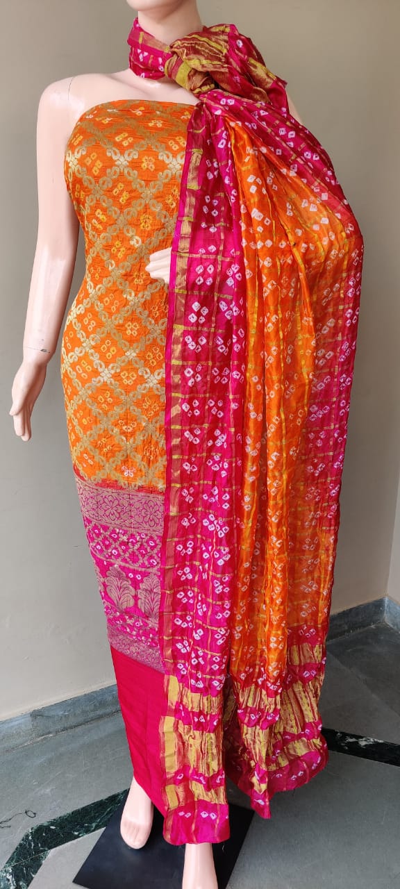 Banarasi Bandhej Ghatchola Suits