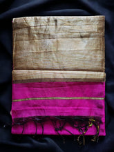 Load image into Gallery viewer, Cotton Silk Saree with Ghicha Pallu
