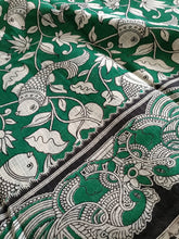 Load image into Gallery viewer, Pure Kota Cotton with hand painted kalamkari Saree
