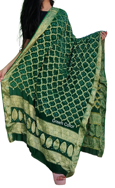 Khaddi Georgette Bandhani Dupattas