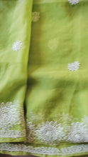 Load and play video in Gallery viewer, Soft Georgette Chikankari Sarees
