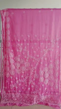 Load and play video in Gallery viewer, Soft Georgette Chikankari Sarees
