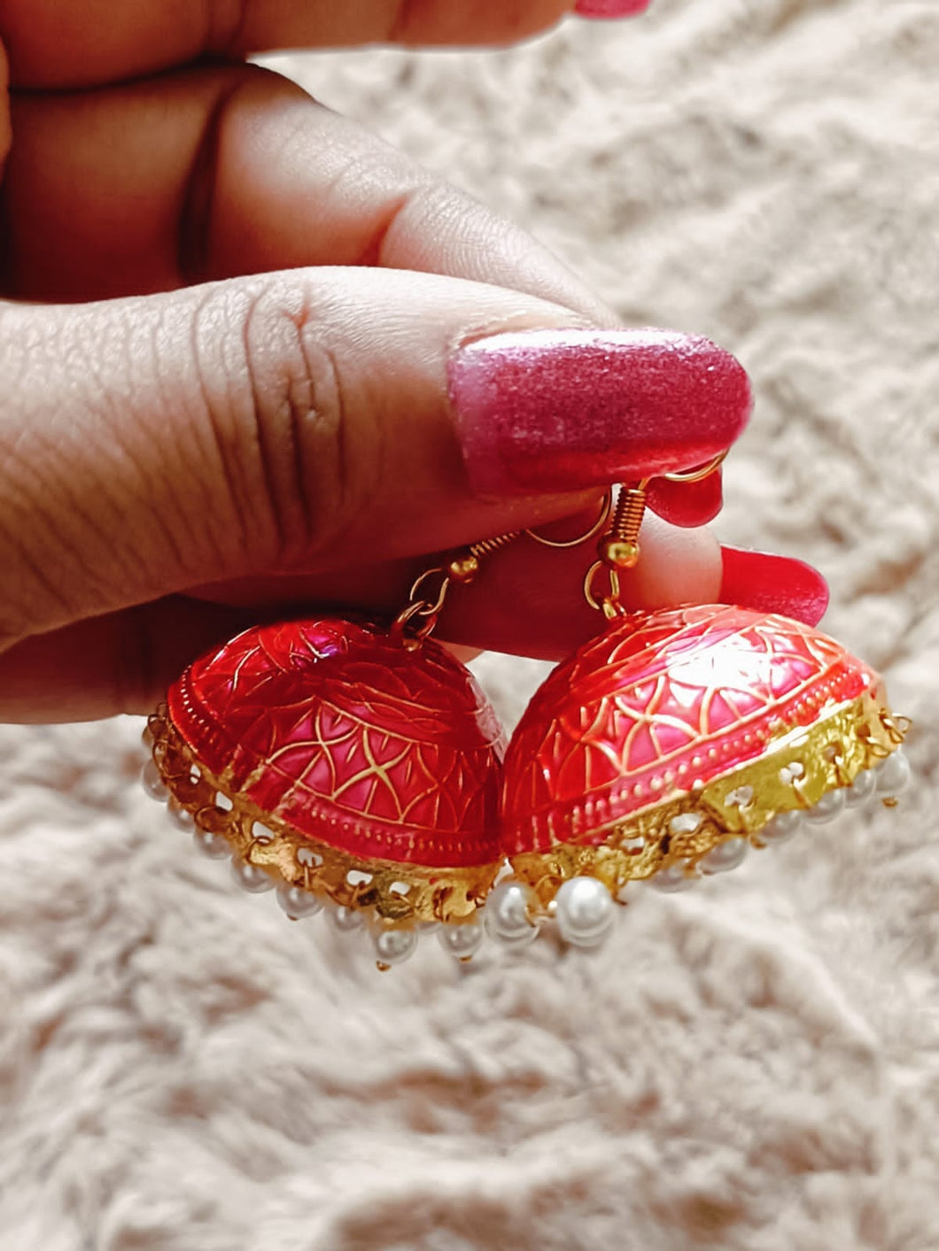 Meenakari Jhumkis (Earrings)