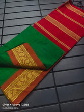 Load image into Gallery viewer, Pure Cotton Saree with weaved borders
