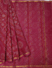 Load image into Gallery viewer, Pure Kota Cotton Saree with Bandhej Prints
