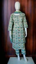 Load image into Gallery viewer, Stitched 3 piece Cotton Suit with gota work
