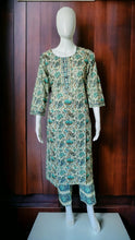 Load image into Gallery viewer, Stitched 3 piece Cotton Suit with gota work
