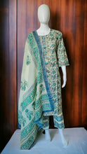 Load image into Gallery viewer, Stitched 3 piece Cotton Suit with gota work
