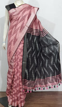 Load image into Gallery viewer, Ikkat Print Cotton Saree
