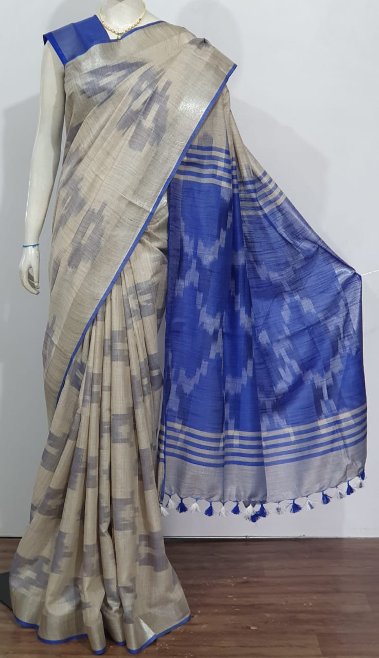 Ikkat Print Cotton Saree