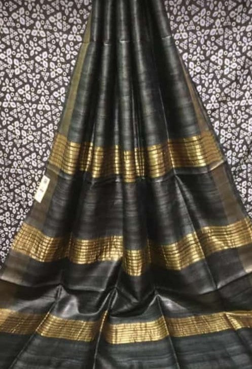 Tussar Ghicha Silk Saree