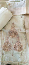 Load image into Gallery viewer, Chanderi Silk with Panel design Gota Work Salwar Suit Set
