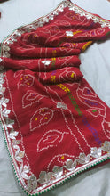 Load image into Gallery viewer, Chunri Saree with Gota work
